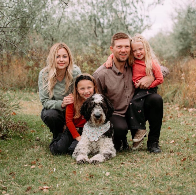 Andrew Emmel with his family